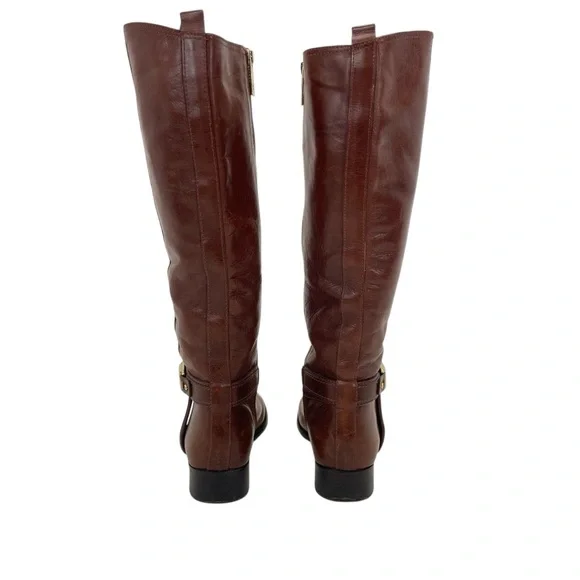Tory Burch Alessandra Tall Riding Boots 7 Brown - Picture 7 of 16